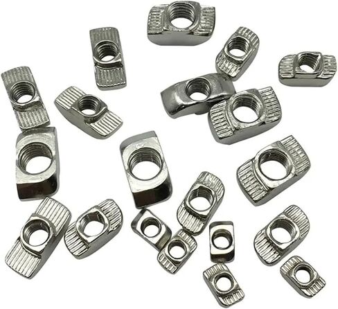 5pcs t-nuts m3 m4 m5 hammer head t-nuts stiping slot conchector nice mostrusion mance managed mostrusion (20-m5) in Saudi Arabia
