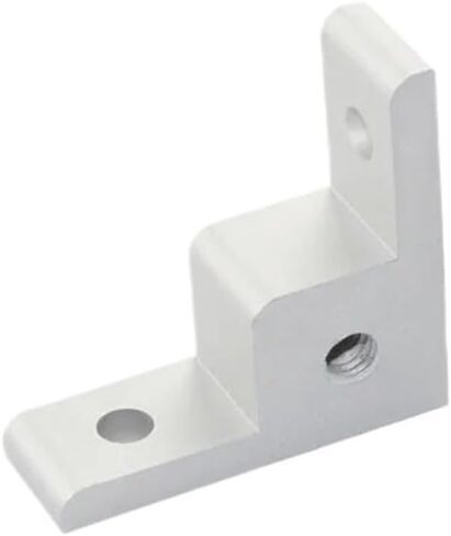 4pcs 1515 2020 Aluminum Profile Angle Anchor Wheel Connector Right Angle Extrusion Angle Suitable for M6 5.1 Hole 10mm(Silver) in Saudi Arabia