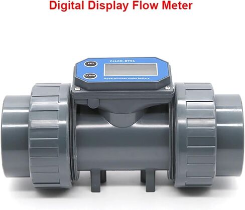 3inch Electronic LCD Digital Display Flowmeter NPN Turbine Flow Meter PVC Pipe Liquid Water for Farm/Garden Irrigation in Saudi Arabia