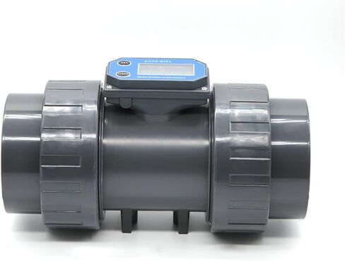 3inch Electronic LCD Digital Display Flowmeter NPN Turbine Flow Meter PVC Pipe Liquid Water for Farm/Garden Irrigation in Saudi Arabia