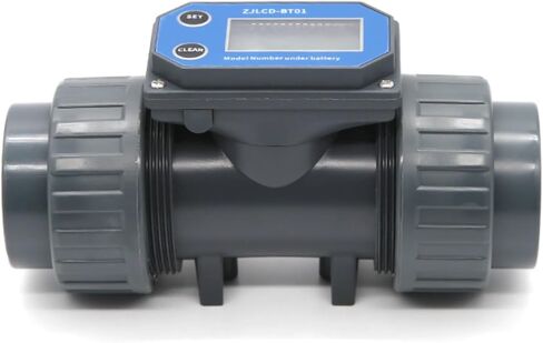2-1/2inch Electronic LCD Digital Display Flowmeter NPN Turbine Flow Meter PVC Pipe Liquid Water for Farm/Garden Irrigation in Saudi Arabia