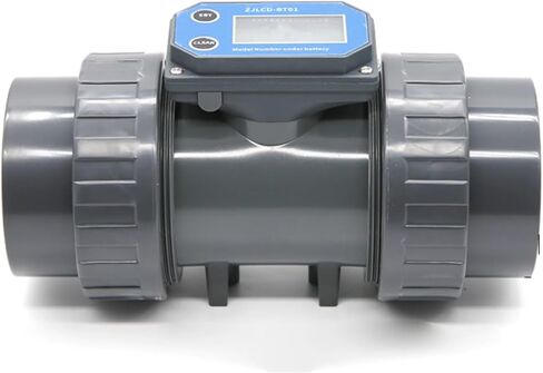 2-1/2inch Electronic LCD Digital Display Flowmeter NPN Turbine Flow Meter PVC Pipe Liquid Water for Farm/Garden Irrigation in Saudi Arabia