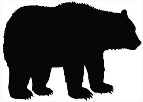 Ranger Products Bear Sticker Grizzly Black Outdoors Wild Car Window Laptop Vinyl Decal Die Cut Vinyl Decal for Windows, Cars, Trucks, Tool Boxes, laptops, MacBook - virtually Any Hard, Smooth Surface in Saudi Arabia