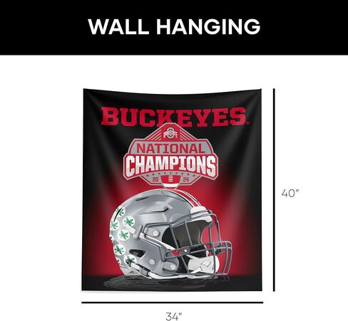 Northwest Ohio State Buckeyes NCAA 2024 FBC Champions Spotlight Wall Hanging 34X40 Inches in Saudi Arabia