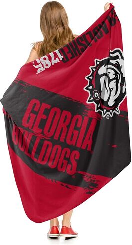 شمال غرب NCAA Georgia Bulldogs للجنسين-فولت Fleece بطانية ، 50 "× 60" ، رسمت in Saudi Arabia