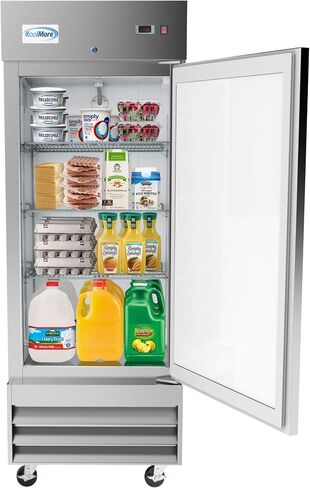 Koolmore RIR-3D-SS 81 in. ثلاثة ثلاجة تجارية من الفولاذ المقاوم للصدأ من الفولاذ المقاوم للصدأ ، المدرجة في 72 ، 72 متر مكعب. قدم. (3 أبواب) ، الفضة in Kuwait
