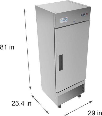 Koolmore RIR-3D-SS 81 in. ثلاثة ثلاجة تجارية من الفولاذ المقاوم للصدأ من الفولاذ المقاوم للصدأ ، المدرجة في 72 ، 72 متر مكعب. قدم. (3 أبواب) ، الفضة in Kuwait