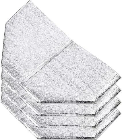 الأكياس الحرارية المعزولة القابلة لإعادة الاستخدام 13 "× 8.5" × 12 "حزمة مربعات مربع معزولة احباط من 8 أجزاء من بطانة الأكياس الحرارية لحزمة عزل كيس التسوق (8) in Saudi Arabia