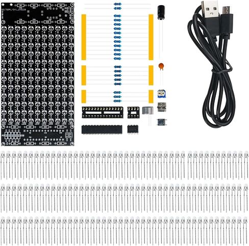 التحكم في الصوت DIY LED Music Spectrum Rhythm Light Kit Level Level عرض المرح الأجزاء الإلكترونية الإنتاجية فضفاضة (KIT) in Saudi Arabia