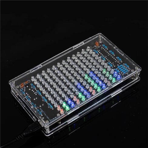 التحكم في الصوت DIY LED Music Spectrum Rhythm Light Kit Level Level عرض المرح الأجزاء الإلكترونية الإنتاجية فضفاضة (KIT) in Saudi Arabia