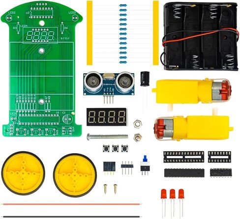 DIY الموجات فوق الصوتية لتجنب العقبات تجنب مجموعة متحكم البرمجة مجموعة لحام السيارات الذكية in Saudi Arabia