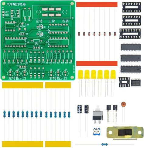 إلكترونية DIY CAR CAR TAIL LIGHT CIRCLOUT KIT ELECTRONIC SOLDERING PRACKING in Saudi Arabia