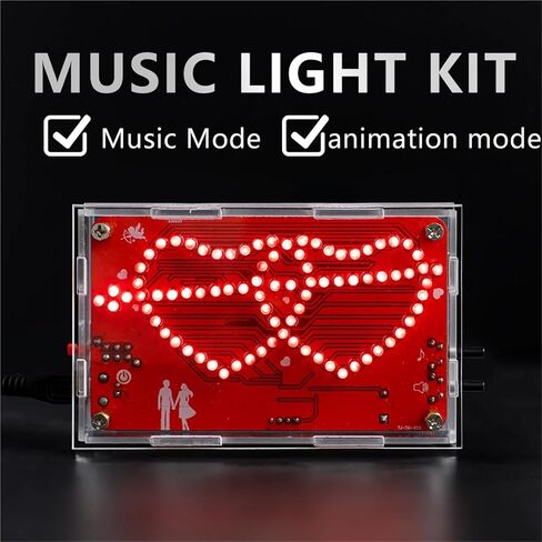 One Arrow Piercing LED Flash Circuit Music Animation Fun DIY Production Circuit Board Electronic Welding Product kit(Kit Wire Shell) in Saudi Arabia