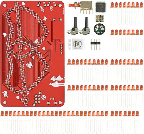 One Arrow Piercing LED Flash Circuit Music Animation Fun DIY Production Circuit Board Electronic Welding Product kit(Kit Wire Shell) in Saudi Arabia