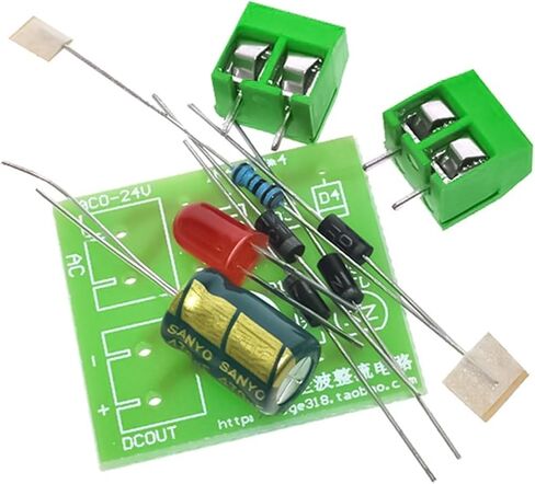 in4007 Bridge Rectifier أحادي الطور AC إلى AC إلى DC Power Confler Board Welding DIY KIT in Saudi Arabia