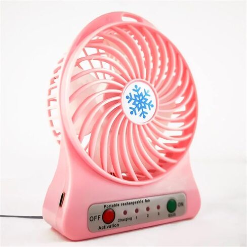 ثلاث سرعات Mini Fan DIY KIT USB قابلة لإعادة الشحن متعدد الوظائف الممارسة لحام المروحة لحام الأجزاء فضفاضة (اللون الأبيض) in Saudi Arabia