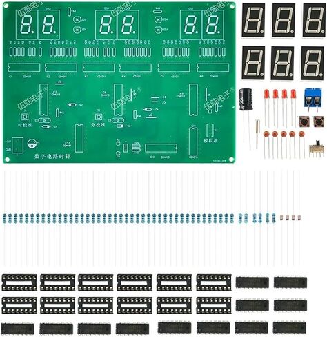DIY Digital Circen Clock Kit Six Electronic Clock Clock Soldering Practice تمارين فضفاضة (KIT) in Kuwait