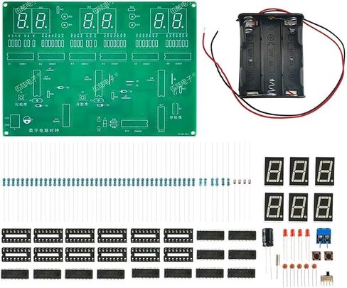 DIY Digital Circen Clock Kit Six Electronic Clock Clock Soldering Practice تمارين فضفاضة (KIT) in Saudi Arabia