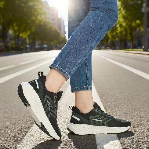 Ablanczoom Womens Walking Shoes Breathable Mesh Non-Slip Sole Lightweight Sneakers for Casual Athletic Workout in Saudi Arabia