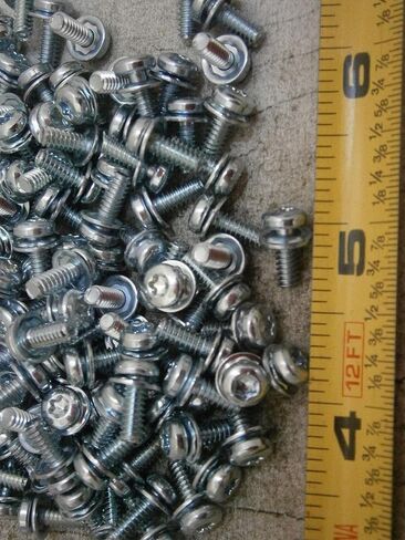 New Pack of Machine Screw #6/32 x 3/8" Long Torx Pan Square Steel Zinc Lot of 100#5976 Multi-Purpose Comprehensive Hardware Fastener Assortment Kit WnyNEH04067 in Saudi Arabia