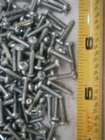 New Pack of Machine Screw 4/40 x 1/2" Pozi Pan Head Taptite Steel Blue Zinc Lot of 100#4697 Multi-Purpose Comprehensive Hardware Fastener Assortment Kit WnyNEH04554 in Saudi Arabia