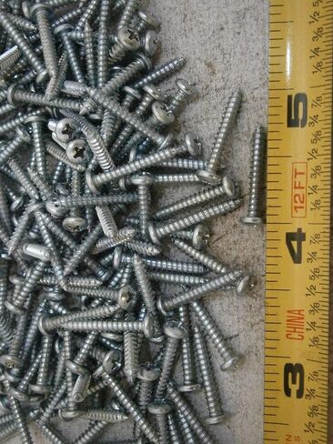 حزمة جديدة من البراغي المعدنية #4 × 3/4 بوصة Phillips Pan Head Steel الكثير من 100 #5451 متعددة الأغراض مجموعة متنوعة شاملة للأجهزة Wnynenh04076 in Saudi Arabia