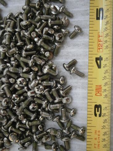 حزمة جديدة من مسامير الماكينة 4/40 × 1/4 Phillips Pan Head مقاوم للصدأ W/Patch الكثير من 50#2393 متعددة الأغراض مجموعة التماثيل الشاملة للأجهزة Wnynenh05163 in Kuwait