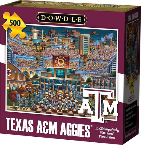 Dowdle Folk Art Texas A&M Aggies Jigsaw Puzzle (500 Pieces) in Saudi Arabia