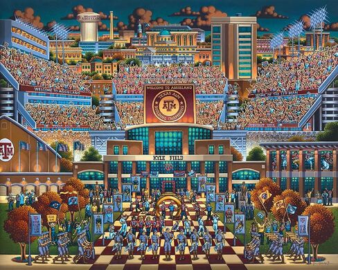 Dowdle Folk Art Texas A&M Aggies Jigsaw Puzzle (500 Pieces) in Saudi Arabia