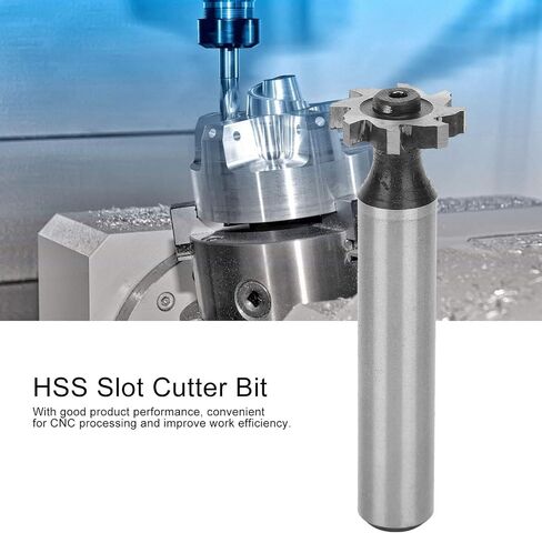 T Slot Cutter Bit High Speed Steel Milling Cutter Precision Cutting Tool for CNC Machining Metalworking 3mm Blade 16mm Diameter 10mm Shank in Saudi Arabia