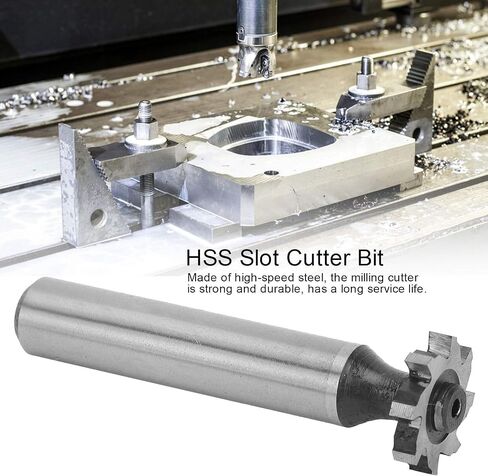 T Slot Cutter Bit High Speed Steel Milling Cutter Precision Cutting Tool for CNC Machining Metalworking 3mm Blade 16mm Diameter 10mm Shank in Saudi Arabia