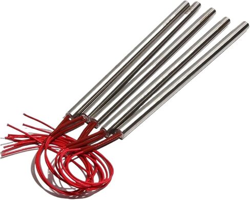 BIRAN Heating Element Mould Single End Cartridge Heater 15mm*120-135mm 450W/470W/480W/500W 220V/380V 5pcs(380V,470W 15x125mm) in Saudi Arabia