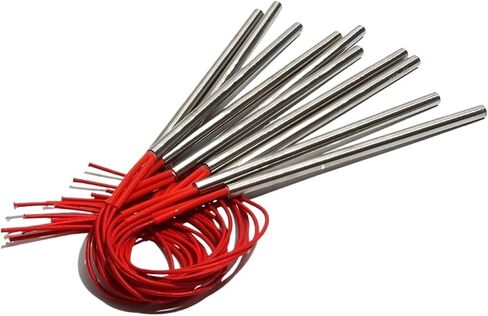 BIRAN 10pcs/lot Cartridge Heater 11mmx62mm/65mm/68mm/70mm/75mm Heating Element 170W/180W/190W/200W AC110V/220V/380V 201SUS(380V,170W 11x62mm) in Saudi Arabia