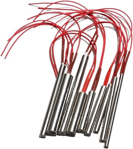بيران 5pcs سخانات خرطوشة 20 مم للتدفئة لحام العفن 20x38/40/42/45/48mm 220v 190w-240w أنبوب الحرارة الجاف المحترق (110 فولت ، 200 وات 20x40mm) in Saudi Arabia