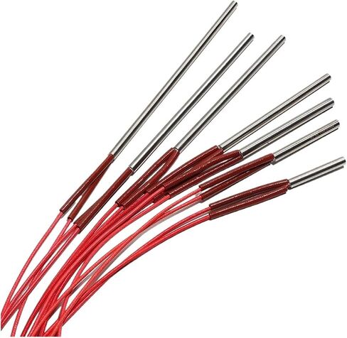 بيران 5pcs سخانات خرطوشة 20 مم للتدفئة لحام العفن 20x38/40/42/45/48mm 220v 190w-240w أنبوب الحرارة الجاف المحترق (110 فولت ، 200 وات 20x40mm) in Saudi Arabia
