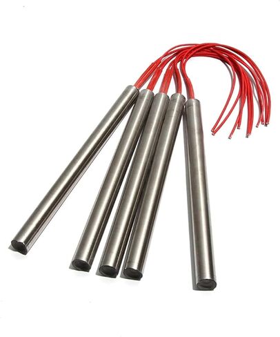 بيران الرصاص الفولاذ المقاوم للصدأ مقاومة سخان خرطوشة الرأس 350W-420W 15mmx98-115mm 110v/220v/380v للعفن 5pcs (110 فولت ، 390w 15x105mm) in Saudi Arabia