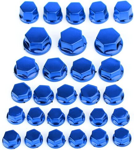 30pcs دراجة نارية من البلاستيك الأخضر مقبس سداسي سداسي يغطس غطاء غطاء الجوز الترباس in Kuwait