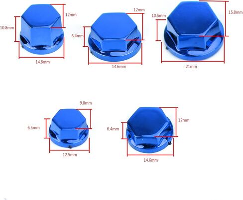 30pcs دراجة نارية من البلاستيك الأخضر مقبس سداسي سداسي يغطس غطاء غطاء الجوز الترباس in Kuwait