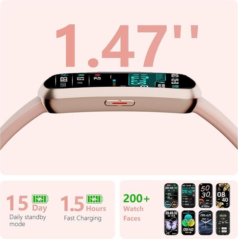 تعقب اللياقة البدنية الصحية ، الساعة الذكية مع معدل ضربات القلب على مدار الساعة طوال أيام الأسبوع ومراقبة ضغط الدم ، تتبع النشاط مع أكسجين الدم ، 120 رياضة تعقب النوم للماء للنساء الرجال in Kuwait