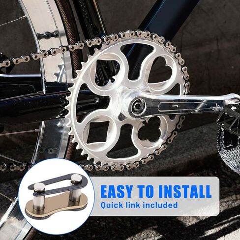 40 Pairs Bike Chain Master Link, 6/7/8/9/10/11/12 Single Speed Chains Replacement Repair Parts, Bicycle Missing Links, Reusable Bike Chain Link Connector for Bicycles, Mountain Bikes, Motorcycl in Saudi Arabia