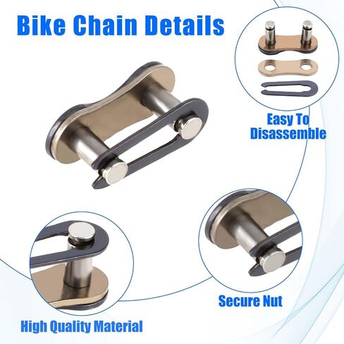 40 Pairs Bike Chain Master Link, 6/7/8/9/10/11/12 Single Speed Chains Replacement Repair Parts, Bicycle Missing Links, Reusable Bike Chain Link Connector for Bicycles, Mountain Bikes, Motorcycl in Saudi Arabia