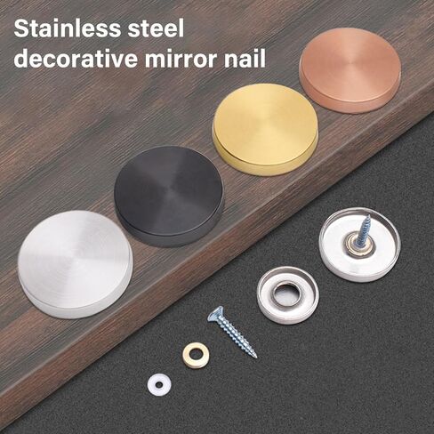 40pcs Steel Screw Covers Caps Art Panel Fixings Home Decors For Decorative Use In Bathrooms Kitchens & Craft Projects in Saudi Arabia