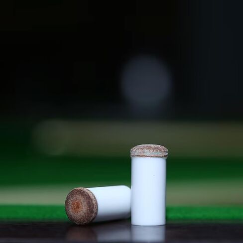 10 Set White Slip On Cue Tips Pool Billiard, Pool Cue Tips Replacement with Brown Pool Cue Stick Ferrules for Slip-on Cue Tip Replacement Kit Table Sticks Cue Tips Cue Sticks and Accessories (12mm in Saudi Arabia