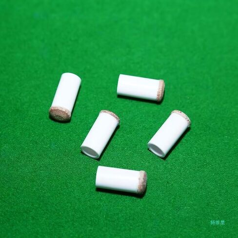 10 Set White Slip On Cue Tips Pool Billiard, Pool Cue Tips Replacement with Brown Pool Cue Stick Ferrules for Slip-on Cue Tip Replacement Kit Table Sticks Cue Tips Cue Sticks and Accessories (12mm in Saudi Arabia
