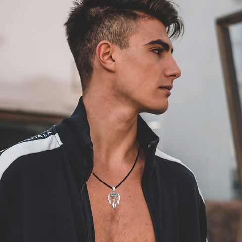 MEDWISE Poseidon Trident Necklace 925 Sterling Silver Vintage Trident Pendant Necklace Ancient Greece Amulet Jewelry Gift for Men Women Sailor in Saudi Arabia