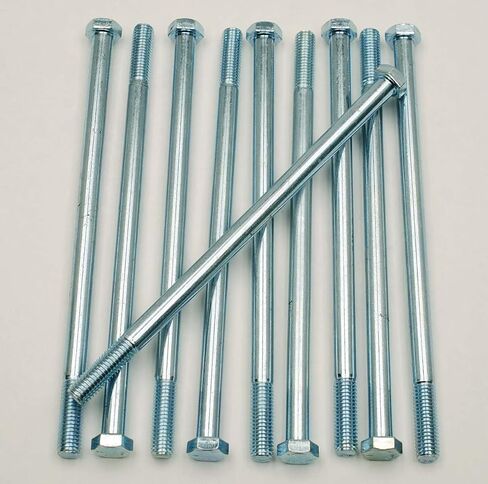 (7) Hex Head 1/2-13 x 12 Grade 5 Bolts Cap Screws Zinc Plated 12" in Saudi Arabia