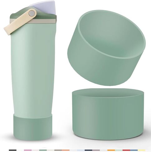BonneChance 2 Pcs Silicone Boot for Owala 40oz & 30oz FreeSip Sway Tumblers, Protective Bottom Bumper Anti-Slip Sleeve Accessories for FreeSip Sway Water Bottles, Dishwasher Safe and BPA Free in Saudi Arabia