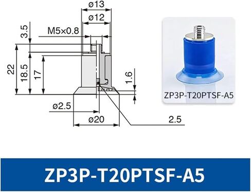 1PCS ZP3P-T20PTSF-A5 ZP3P-T20PTSF-B5 ZP3P-T25PTSF-A5 ZP3P-T35PTSF-A12 فتحة فتحة الفراش مع مفصل الخيط المعدني (ZP3P-T50PTSF-AG2) in Kuwait