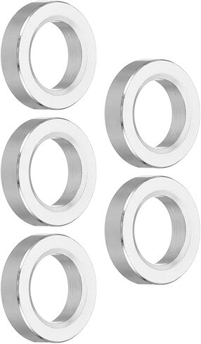 أعلى الحجارة 5pcs M10 فاصل الألومنيوم ، 10.5 ملم معرف × 20 مم OD x 20mm الطول الفاصل المعدني ، مستدير اللمعان المسمار المسمار المسمار للبراغي براغي M10 وقضبان in Saudi Arabia