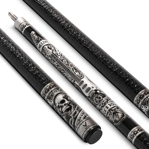 EVO Rebel Combo Maxbing Edition - Carbon Fiber Pool Cue Stick, 3/8 * 8 Pin Joint and 12.5mm Tip, Microfiber Leather Wrap, Accessories 6" Extension, TIME Tip, Evo Chalk, Evo Glove in Saudi Arabia